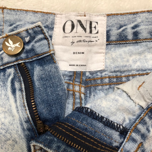 One Teaspoon Awesome Baggies Distressed Jeans 27 - Picture 5 of 8